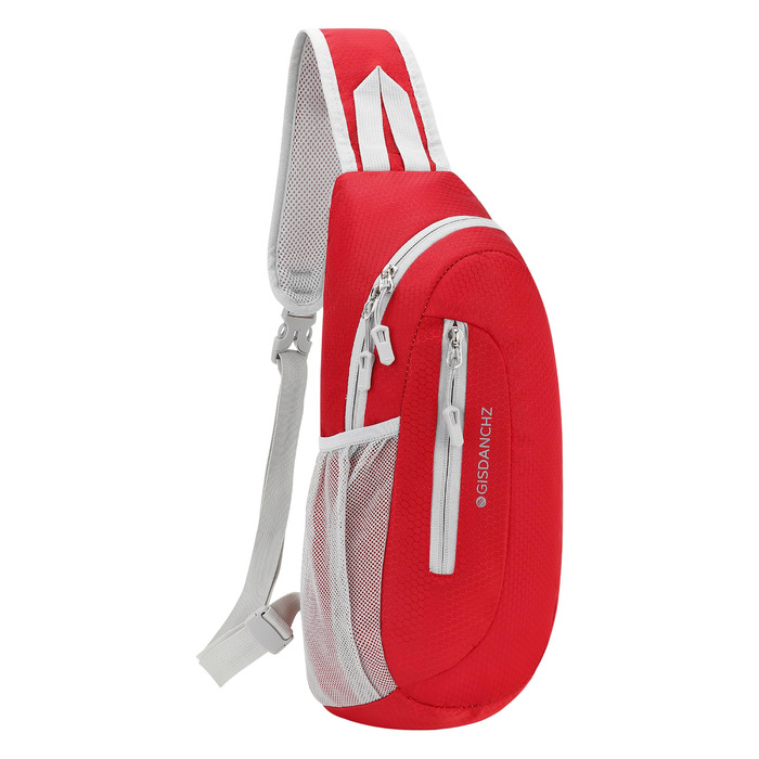 Сумка через плече Brusttasche для чоловіків та жінок, легка водонепроникна сумка через плече для подорожей, прогулянок, активного відпочинку, спорту. Червона