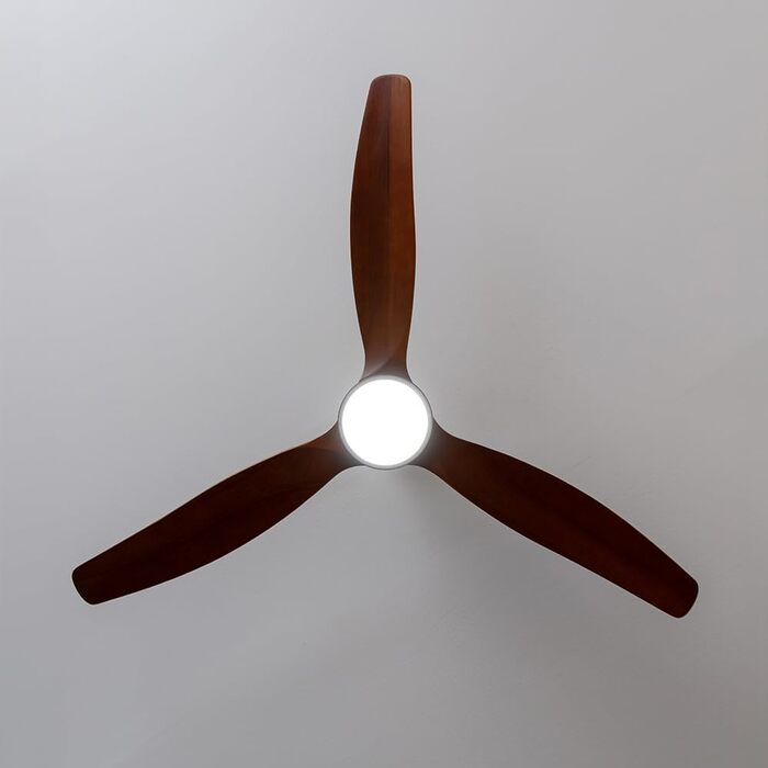 Стельовий вентилятор з підсвічуванням Cecotec EnergySilence Aero 5275 DarkWood 40W, 52 дюйми, DC мотор, пульт, LED, таймер, режими зима/літо, регульована висота, чорний колір