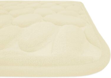 Memory Foam Bathroom Rug - Non-Slip Washable & Quick-Dry Bath Mat - 60x100cm Cream Color