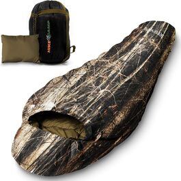 Сплячий мішок SereneLife Mumienschlafsack: легкий, теплий, водонепроникний, для кемпінгу та холодної погоди (-15°C до 12°C)