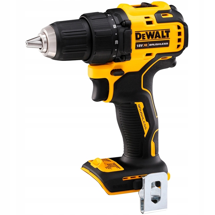 Безщітковий дриль-шурупокрут DeWalt DCD708N 18V 65Нм (тушка), компактний, довжина 16 см