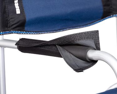 Крісло розкладне Brunner Regista Captain Azzurro/Nero (Чорний/Синій) - комфортне для кемпінгу та відпочинку