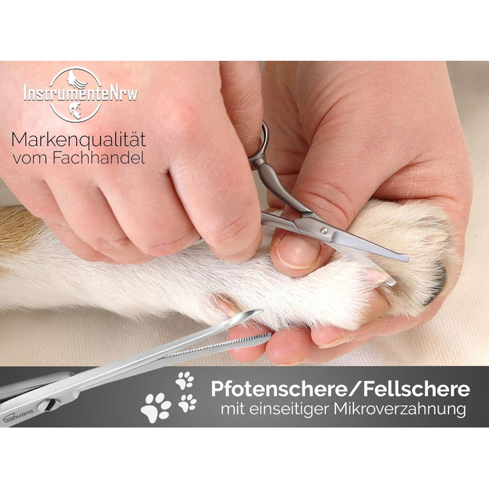 Ножиці для грумінгу собак, ножиці для стрижки шерсті собак з мікро-зубчиками, нержавіюча сталь, Solingen