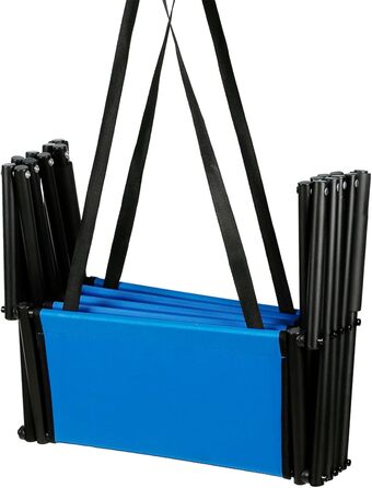 Рампа для собак Homewell - складана, до 70 кг, регульована - для маленьких, середніх та великих собак, легка у зберіганні (блакитна)