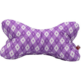 POWER INN Велике подушко-підголівник для читання 44x23 см | Подушка-підголівник як книжка-підставка та подушка для читання | Можна прати при 60°C з високоякісного дизайнерського друку 100% бавовни (бавовна, фіолетовий) Фіолетова бавовна