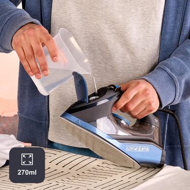Відпарювач Black+Decker BXIR3000E: 3000 Вт, керамічна підошва, 200 г/хв, антинакип, вертикальне відпарювання
