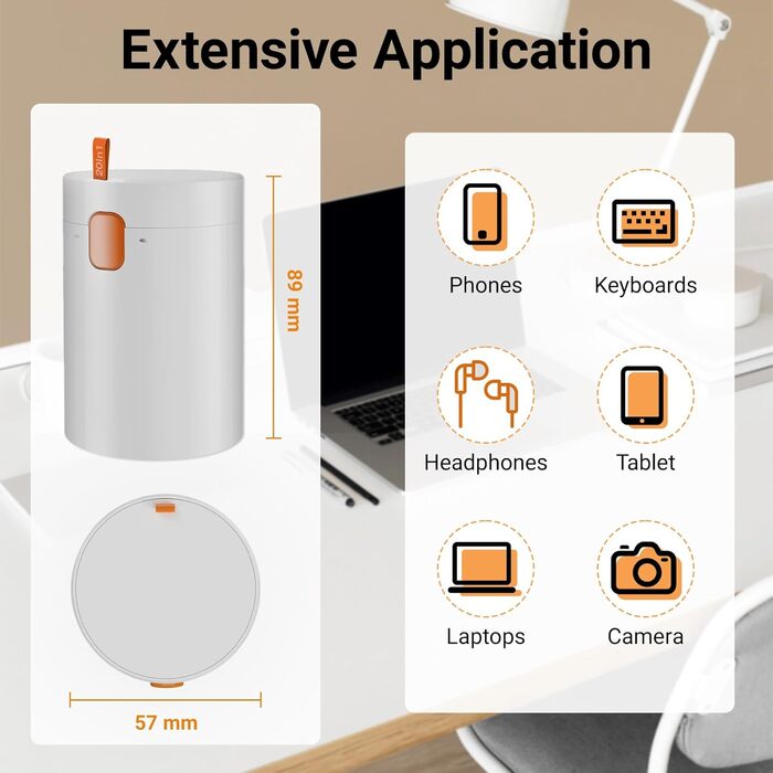 Набір для чищення екрану ноутбука, клавіатури, 20-в-1, Airpod, багатофункціональний, для комп'ютерів, камер