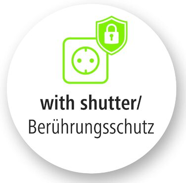 Мережевий фільтр Hama з перенапруженням, 6 розеток, поворот 90°, XL роз'єми, 1.4м кабель, настінний монтаж