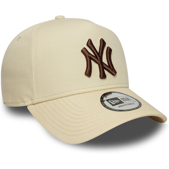 Кепка бейсболка New Era MLB New York Yankees коричнева з логотипом, регульована Snapback
