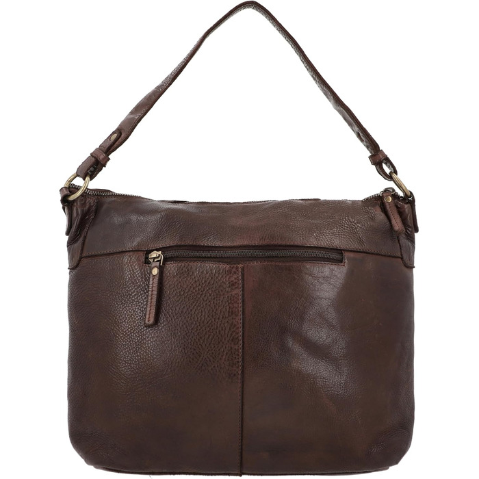 Сумка Gusti Shopper Leder Hannah для жінок: шкіряна сумка-шопер, сумка через плече, поясна сумка (коричнева)
