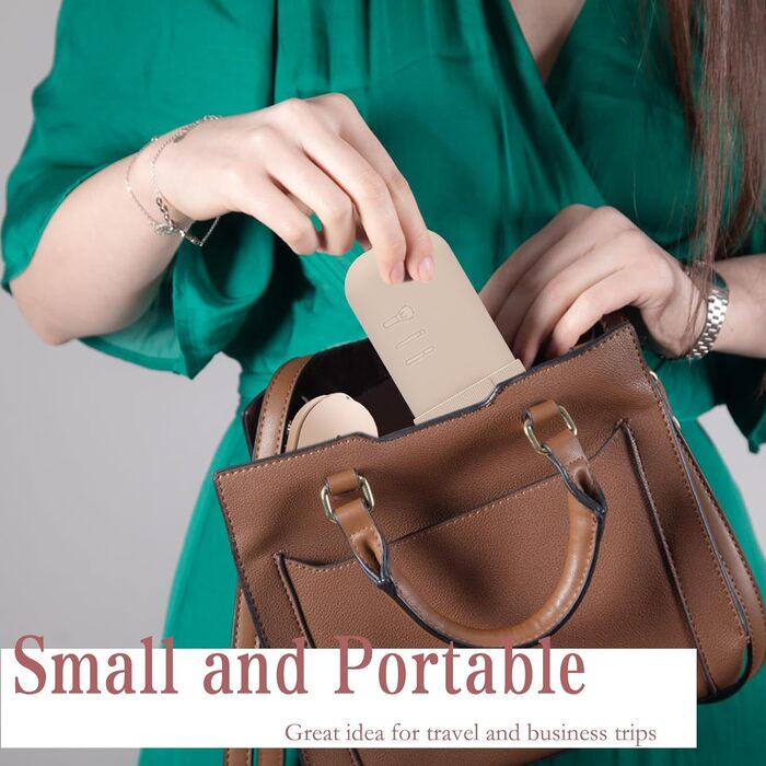 Набір для макіяжу Silikon Travel Essentials: органайзер для пензлів та чохол для Beauty Blender, легкий, портативний, для подорожей (Хакі)