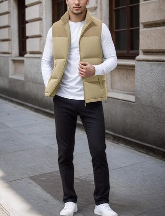 Чоловіча жилетка AIEOE з утеплювачем, без рукавів, тепла, для активного відпочинку, хакі, розмір S-3XL