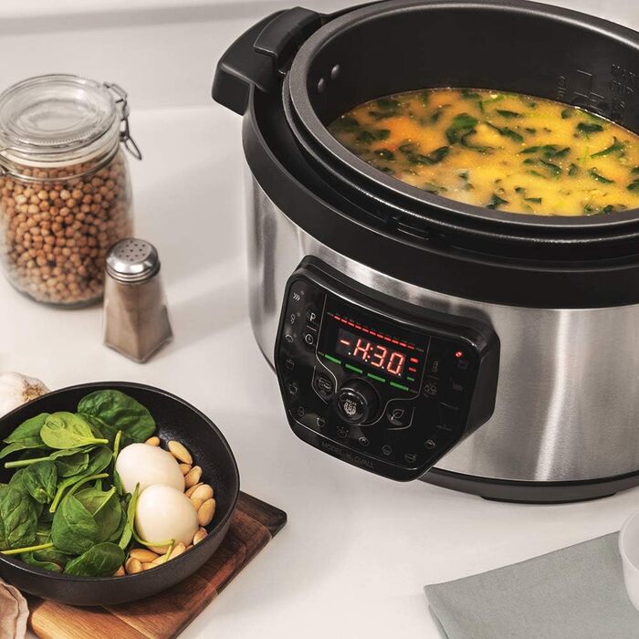 Cecotec Programmable Pressure Cooker GM H-Oval, Smart Cooking, 8 Liter, 24-Hour Programmability, 15 Safety Systems, 90 Kpa, 19 Menus Model H Oval