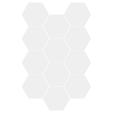 Акустичні гексагональні панелі MENAYODA, самоклеючі звукопоглинаючі шестикутні плити для стін, стелі та дверей (білі, 12 шт)