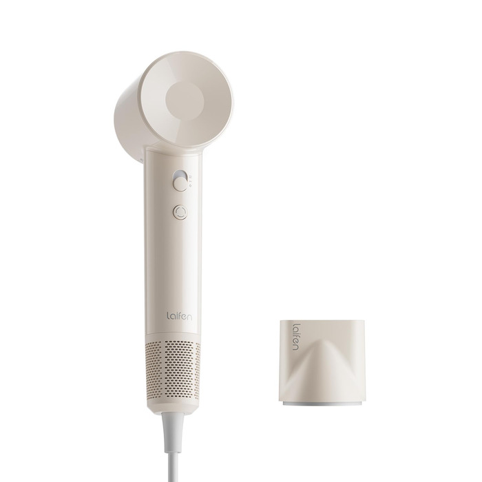 Laifen SE Lite Hair Dryer - Negative Ion Hair Dryer with 100,000 RPM Brushless Motor - Fast Drying, Quiet, Travel-Friendly (Milktea Color)