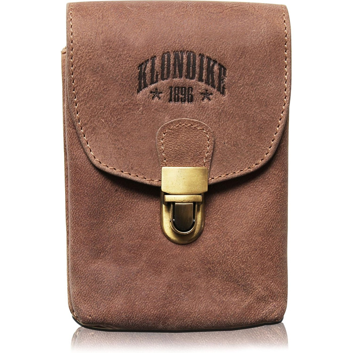 Genuine Leather Belt Pouch 'Bobby' - Large Hip Bag for Women and Men – Retro Medieval/Viking/Hiking Bag (Brown)