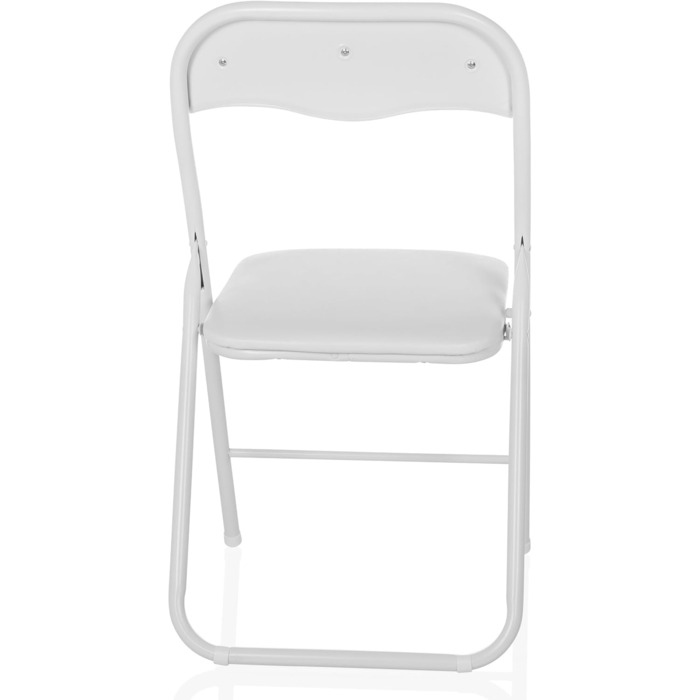 Складний офісний стілець hjh OFFICE 803002 TUDELA, білий, м'який, PVC, до 130 кг
