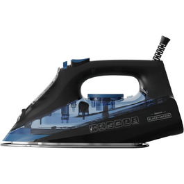 Праска Black+Decker Blau BXIR2200E з парою, 2200 Вт, пластик, 370 мл, 2600 Вт, 150 г/хв