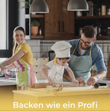 KLAMER Ручний міксер, 600 Вт, 5 швидкостей з турборежимом, з набором насадок (міксер, вінчик, гак)