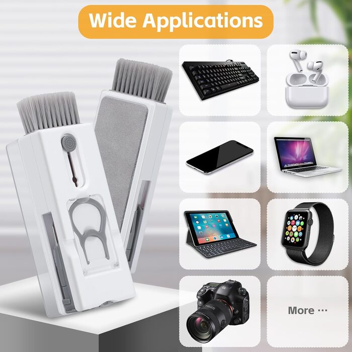 Набір для чищення клавіатури Alyvisun 11 в 1: для ноутбука, телефону, планшета, комп'ютера. Сірий