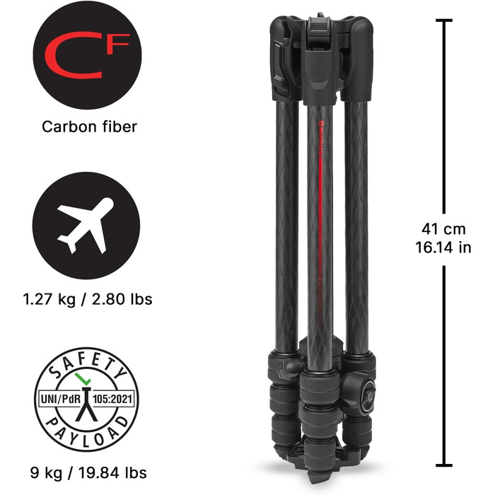 Штатив Manfrotto Befree Advanced для Sony Alpha з кріпленням Arca-Swiss Twist Lock