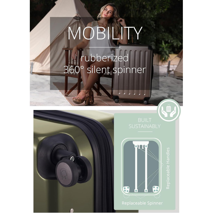Чемодан Hauptstadtkoffer Alex TSA R2, 65 см, зелений (1 шт.)