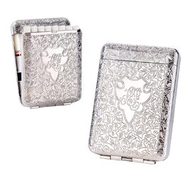 Металеве тютюнопакувальник Peaky Blinders для 14 сигарет (срібний)