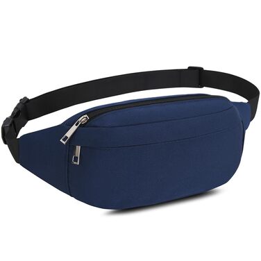Чоловіча та жіноча поясна сумка-рюкзак для туризму, фітнесу, велосипеду, спорту та відпочинку (D1-темно-синій)