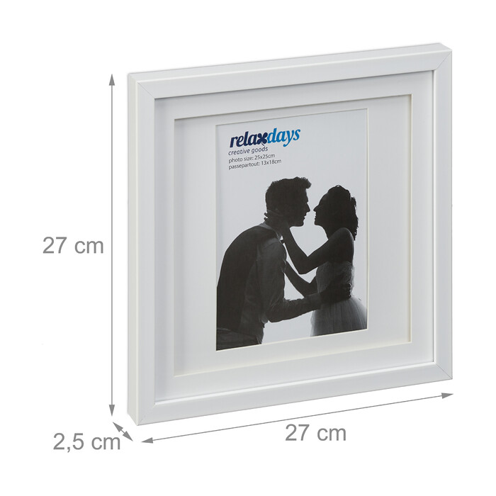Relaxdays 25x25 cm Picture Frames, 2-Pack