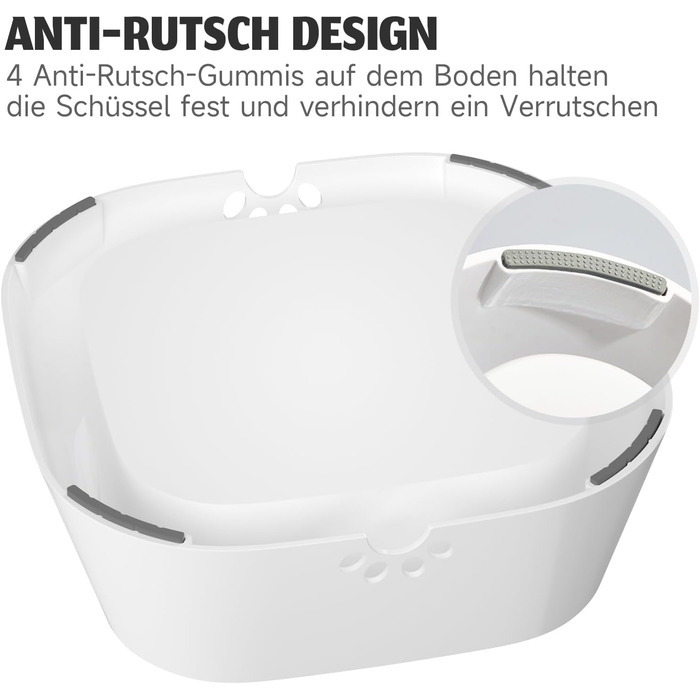 Напійник для собак ELS PET: 1л, витокозахисний, для подорожей, анти-розливання, сірий