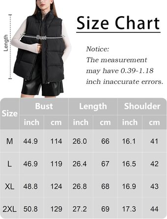 Жіноча жилетка FEOYA великого розміру з пуховим наповнювачем, без рукавів, тепла, чорна, XL