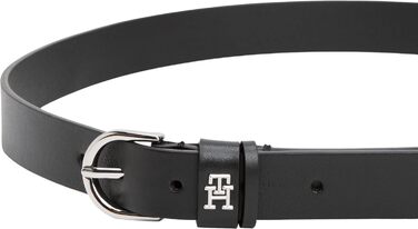 Ремінь жіночий Tommy Hilfiger Essential Effortless 2.5 см шкіряний чорний 85