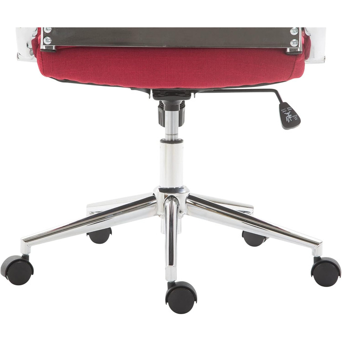 Крісло офісне Kolumbus, тканина, ергономічне, для довготривалої роботи, ігрове, для дому та офісу, червоне