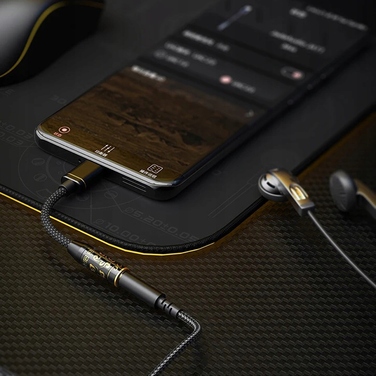 USB-C ЦАП та підсилювач для навушників FIIO x Jade Audio Jiezi A (3.5мм), Black Gold