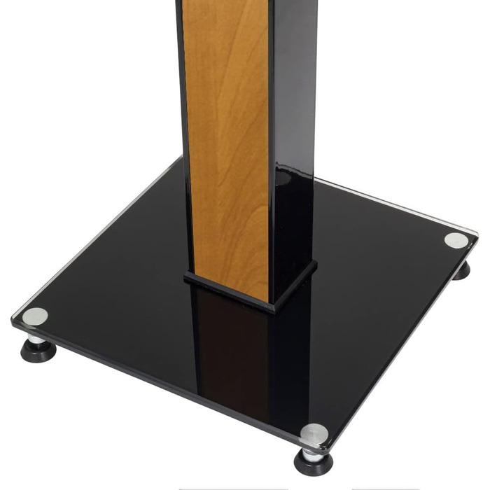 Ексклюзивні підставки для колонок BS03 чорного глянцю з декоративною вставкою Erle