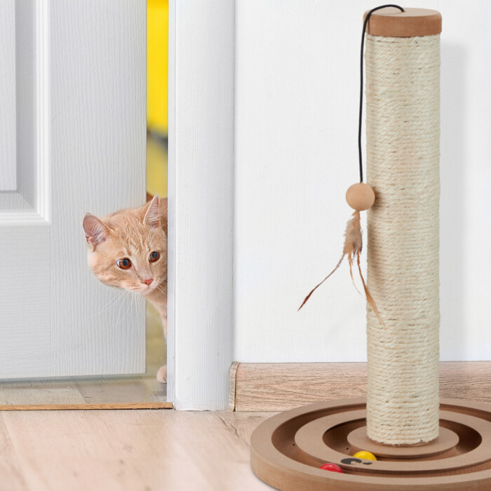 Relaxdays Scratching Post with Toys