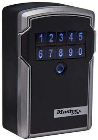 Сейф для ключів Master Lock Smart Connected з Bluetooth та кодовим замком, настінний, шифрування за військовим стандартом, 12.7x8.3x5.9 см