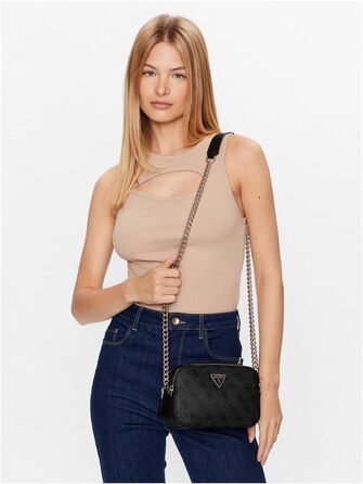 Сумка жіноча GUESS Noelle через плече, чорна