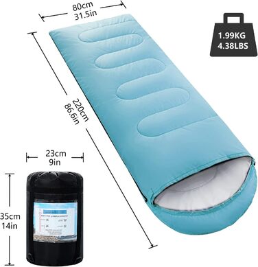 Спальні мішки ORTHOMTEX для дорослих, дітей та дівчаток. Теплі та холодні погодні умови, легкі, водонепроникні, 3-4 сезони, для походів, кемпінгу та альпінізму.