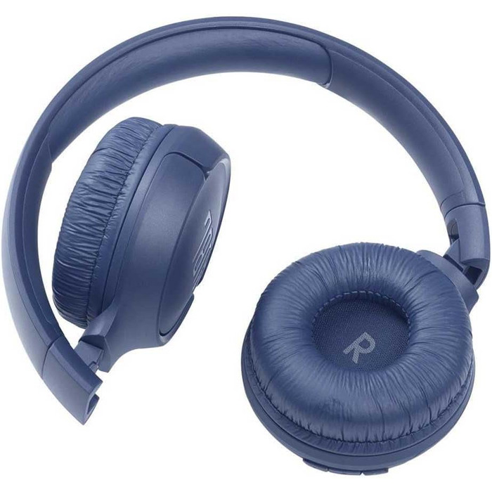 Навушники JBL Tune 510 BT Bluetooth – бездротові, складні, з функцією гучного зв'язку, сумісні зі голосовими асистентами, до 40 годин роботи (блакитні)