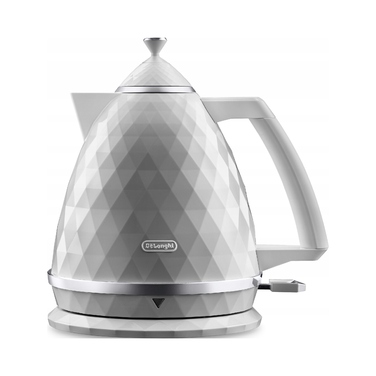 Електричний чайник De'Longhi Brillante KBJX2001W, 2000 Вт, 1,7 л, білий