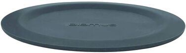 blomus -LARETO- Set of 6 Silicone Coasters, soft beige tone, including stainless steel holder, color (64065) (Magnetic)