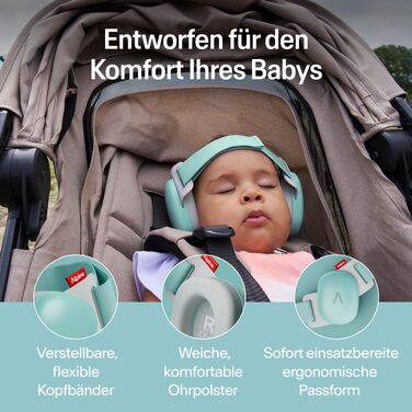 Дитячі захисні навушники Alpine Muffy Baby, шумозаглушення 24 дБ, до 5 років, бежевий колір