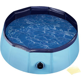 Басейн для собак Fudajo 100 x 30 см, рушфільтрований, з ПВХ, складаний, з посиленими краями, портативний