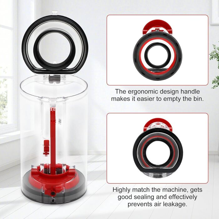 Transparent Dust Collector Bin for Dyson V11, V15, SV14, SV15, SV22 - HEPA Filter Included, Replacement Parts & Accessories