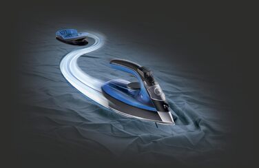 Rowenta Freemove: бездротове прасування, 2400W, 27 г/хв, DE5010 (блакитно-чорний)