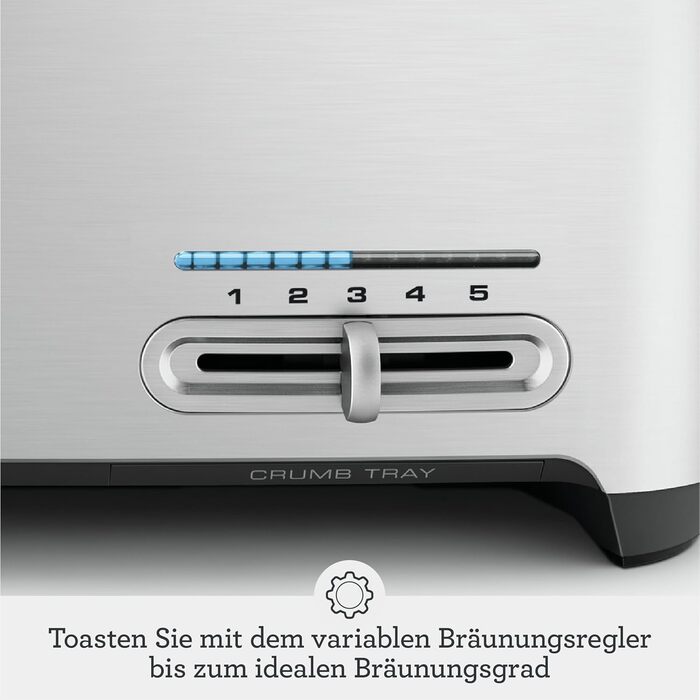 Тостер Sage The Smart Toast на 4 скибки, щіткований алюміній