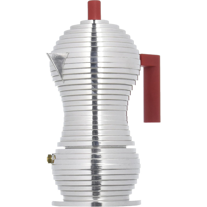Еспресо-машина Alessi Pulcina MDL02/6 - 6 чашок, червона, литий алюміній
