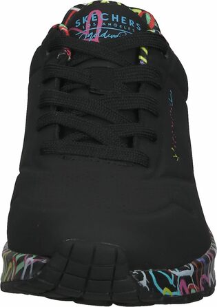 Дитячі кросівки Skechers 155506, чорний колір, підошва Durabuck, вставки з кольорової сітки