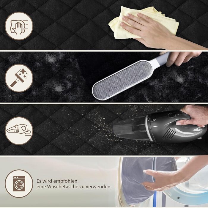 Захист для заднього сидіння автомобіля Angooni для собак - водовідштовхуючий, антиковзаючий, стійкий до подряпин (135x120 см) з Isofix для дитячого крісла, універсальний